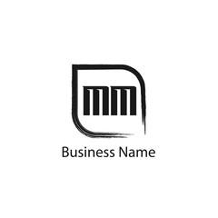 Initial Letter MM Logo Template Design