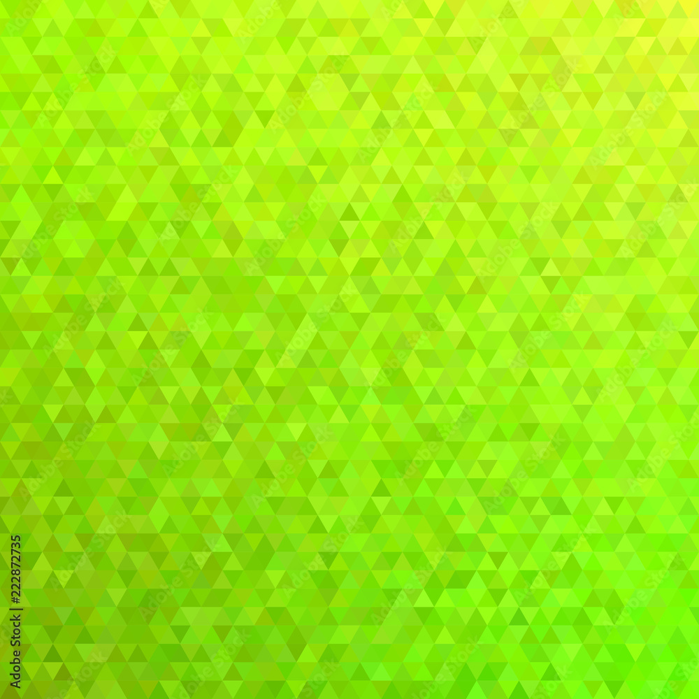 Poster polygonal abstract tiled triangle background - modern vector graphic design with green color regular