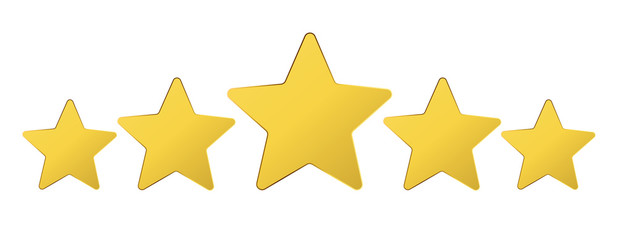 Five stars rating - obrazy, fototapety, plakaty