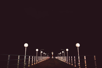 bridge at night