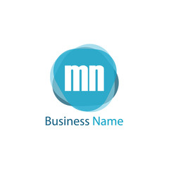 Initial Letter MN Logo Template Design