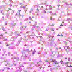 Abstract gradient tiled triangle pattern background - vector mosaic graphic design with colorful regular triangles
