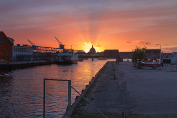 Sunset over Copenhagen - 222873901