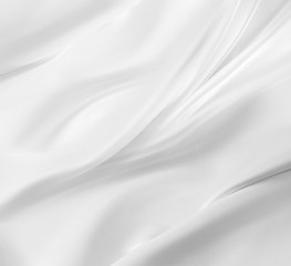 White silk fabric