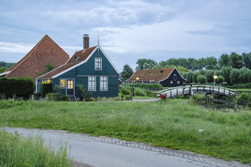 Beautiful dutch houses at Zaandijk