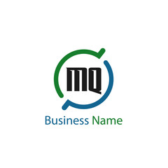 Initial Letter MQ Logo Template Design
