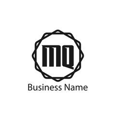 Initial Letter MQ Logo Template Design
