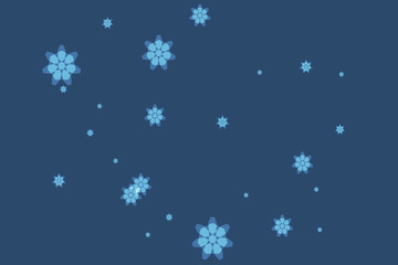 Fototapeta na wymiar Christmas abstract background of snowflakes. Seasonal winter collection illustration.