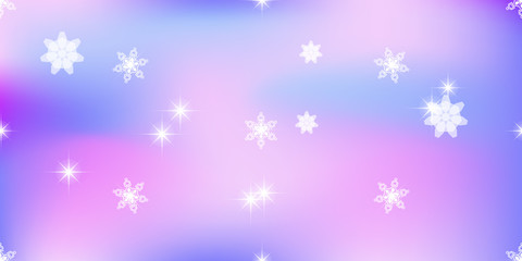 Vivid background with snowflakes soft purple color. Seasonal winter collection illustration.
