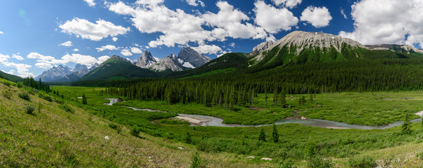 Obraz premium Beautiful summer day in Kananaskis Country
