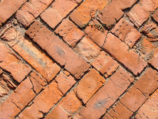 brick cobbles on the square