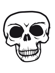 schädel skelett tot tod knochen horror halloween maske kopf totenkopf böse comic cartoon clipart c