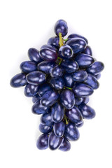 green grapes isolated on the white background