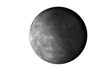 Mercury planet of solar system isolated. Elements of this image furnished by NASA.