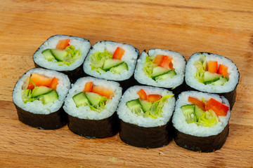 Vegetarian maki roll