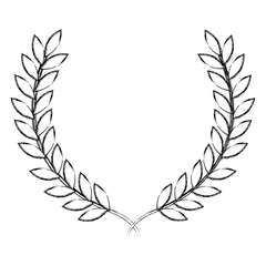 leafs wreath crown icon