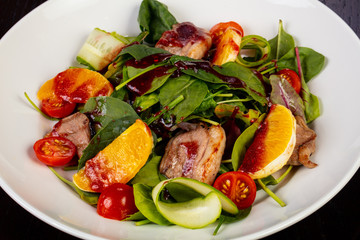 Tasty duck salad