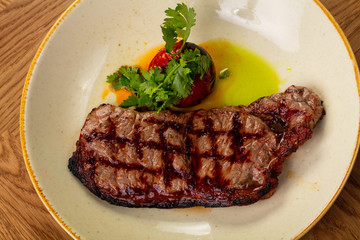 Grilled beef steak