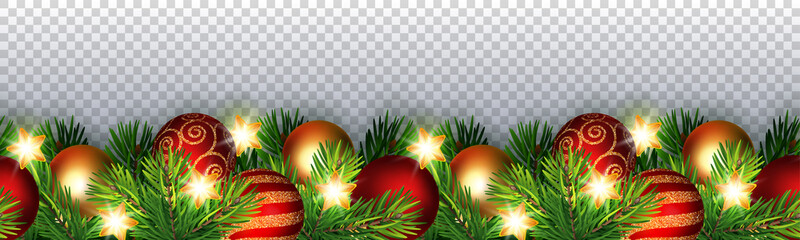 Christmas seamless garland © Jut