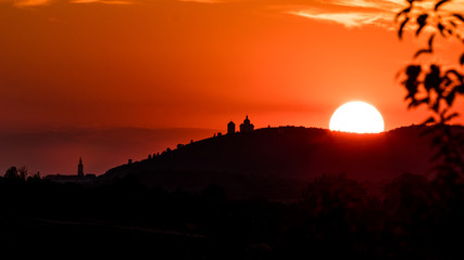 Sunset in the south Czechia