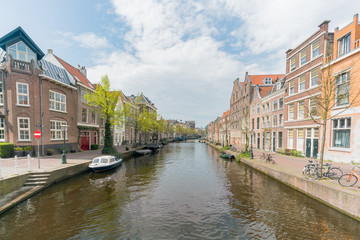 Fototapeta na wymiar Beautiful cityscape around Leiden
