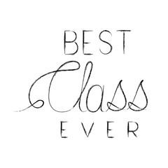 class of the year hand made font