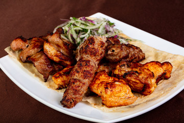 Mix shashlik plate