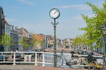 Fototapeta na wymiar Beautiful cityscape around Leiden
