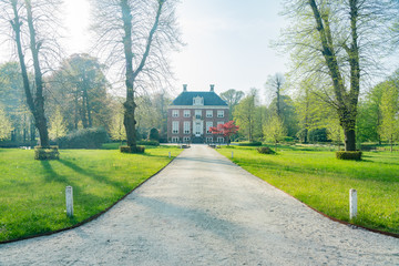 Afternoon view of the historical Huis Te Manpad