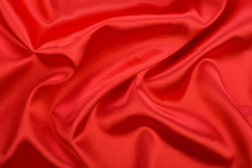 Fototapeta na wymiar Soft red satin, textures.