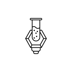 artificial intelligence medicine concept line icon. Simple element illustration. artificial intelligence medicine concept outline symbol design from artificial intelligence set