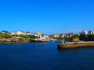 Fototapeta na wymiar View of the seaport of Tapia de Casariego, Asturias - Spain