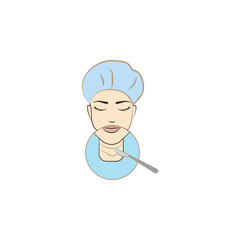 removal neck skin colored icon. Element of beauty and anti aging icon for mobile concept and web apps. Color removal neck skin icon can be used for web and mobile