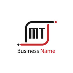Initial Letter MT Logo Template Design