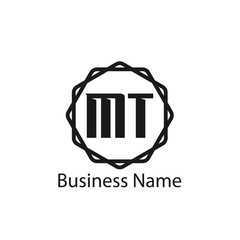 Initial Letter MT Logo Template Design