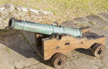 Ancient military cannon