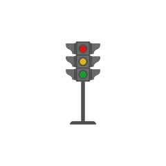 Traffic lamps colored icon. Element of road signs and junctions icon for mobile concept and web apps. Colored Traffic lamps can be used for web and mobile