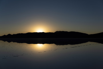 Sunset at Salar de Uyuni