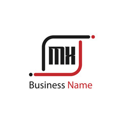 Initial Letter MX Logo Template Design