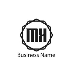 Initial Letter MX Logo Template Design