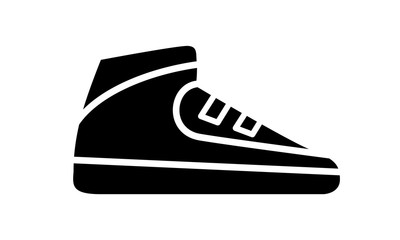 Running shoes icon fitness. Simple style sneaker.