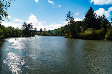 Hoquiam river in western Washington state