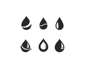 water drop Logo Template