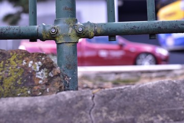 錆びついたフェンス