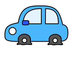 パンクミラー(青)