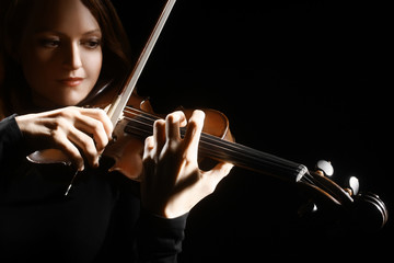 Violin player. Violinist classical musician playing violin