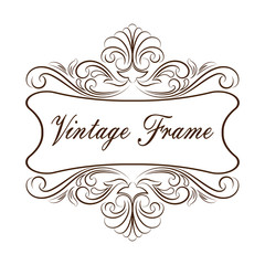decorative frame in vintage style