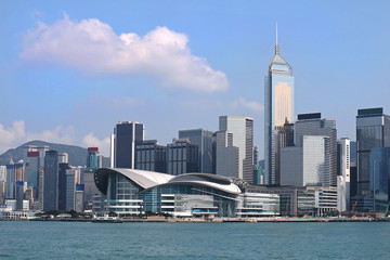 Naklejka premium Hong Kong Convention and Exhibition Centre