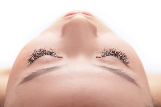 Young beauty makeup face