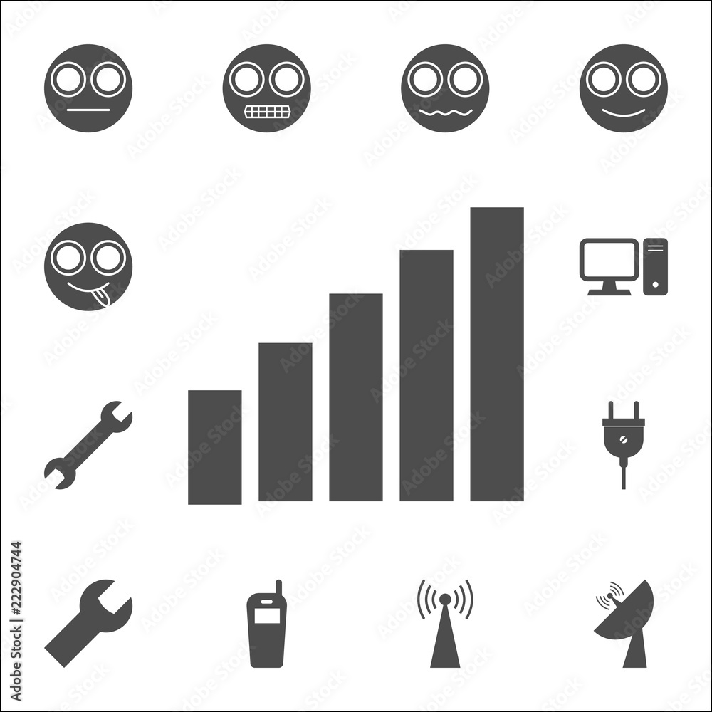Poster full scale signal icon. web icons universal set for web and mobile